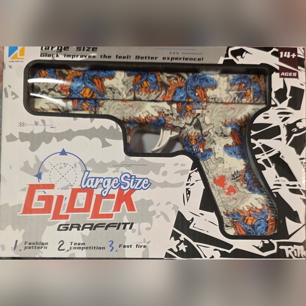 Graffiti Large Size Glock Water Bomb Pistol